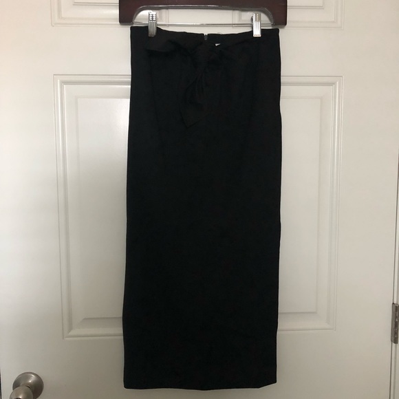 NEW Tibi Black Bow Skirt Size 0 - Picture 1 of 6
